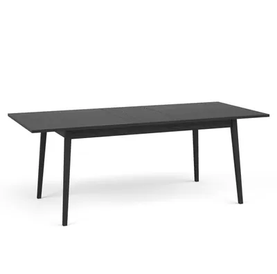 Produktbild von AX LIVING Küchentisch ausziehbar Brunelli 160+40 cm Schwarz Eiche