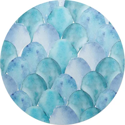 Produktbild von Aquarellskalen – Bodenschutzmatte – Stuhlunterlage – Bürostuhlmatte – Rutschfeste Bodenmatte – Schutzmatte für Hartboden – fi 100 cm