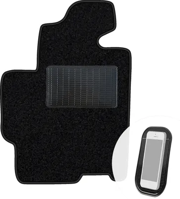 Produktbild von moto-MOLTICO Fahrer Fußmatte Auto Velours Fahrerseite Autoteppiche Schwarz Fahrermatte 1-teilig passend für Mazda Premacy 1999-2005
