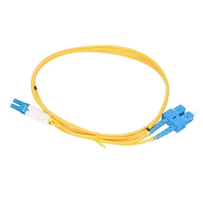 Zdjęcie produktu dla Extralink Patchcord LC/UPC-SC/UPC Jednomodowy, Simplex, G652D, 3mm, 0,5m, 0,5 m, FTTH, G.652D, SC, LC