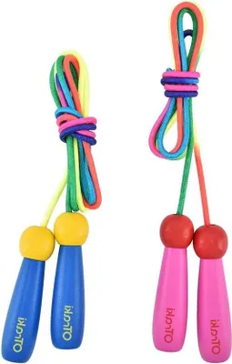 Produktbild von Anpassbares Springseil für Kinder, Holzgriff, 250 cm