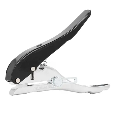 Immagine prodotto di punzone a foro singolo da 8 mm, pinza per bordatura, strumento di punzonatura manuale per carte, fogli duri, legno sottile
