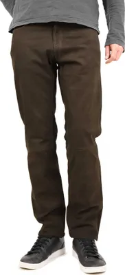 Produktbild von MADDOX - Herren Lederhose Lammnubuk braun : 56
