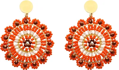 Produktbild von joella damen ohrringe - orange, one size