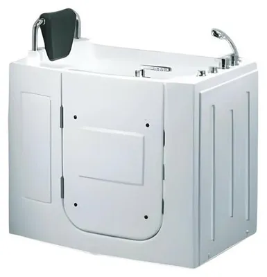 Produktbild von Kompaktbadewanne Massagewanne Whirlpool Badewanne mit Tür 110x63 cm