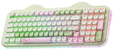 Obrázok produktu pre Mechanická bezdrôtová klávesnica – 98 kláves – numerická klávesnica – RGB podsvietenie – rozloženie klávesov US QWERTY