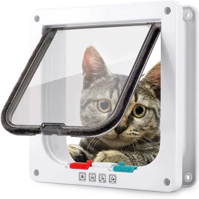 Immagine prodotto di Porta per animali domestici in ABS, dimensioni 30 x 20 cm, con tunnel, adatta per gatti e cani di piccola taglia