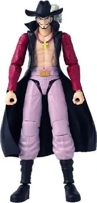 Obrázek produktu pro Anime Heroes One Piece Dracule Mihawk Falkenauge akční figurka, 17 cm, Bandai, pohyblivá figurka s 16 klouby