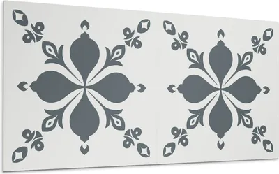 Produktbild von Ornamentmuster Mit Blättern – Selbstklebende Fliesen – Wandverkleidung – Wandpaneel – PVC Fliesen – Vinylflisen – PCV Flisen – Selbstklebend – Wanddeko – 120 x 60 cm
