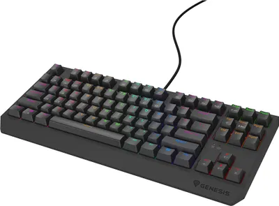 Produktbild von GENESIS Thor 230 TKL Lite, Kabelgebunden, USB, Mechanischer Switch, QWERTY, RGB-LED, Schwarz