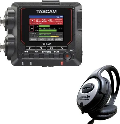 Image de Tascam Enregistreur audio FR-AV2 avec casque d'écoute