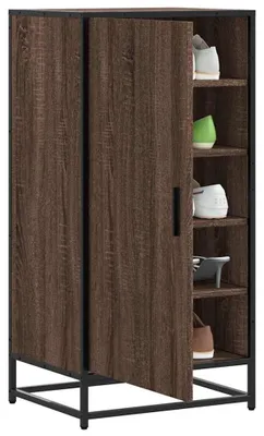 Zdjęcie produktu dla vidaXL Stojak na buty brązowy dąb 48x38x97,5 cm materiał drewnopochodny