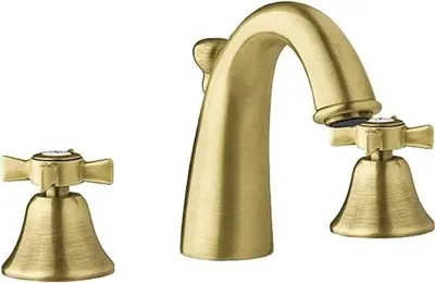 Produktbild von Waschtischarmatur 3-Loch Bronze Retro