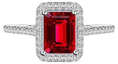 Ring aus 925er Silber mit grünem Zirkonia - TOLLzWOOD