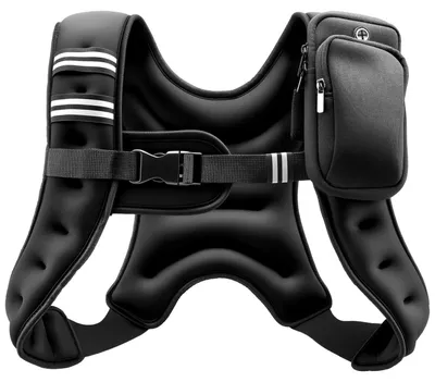 Immagine prodotto di Gilet zavorrato da 4,7 kg, ideale per uomini e donne, con striscia riflettente, fibbia regolabile, attrezzatura per l'allenamento della forza, corsa, jogging, fitness, sviluppo muscolare e perdita di peso