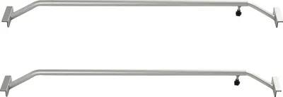 Produktbild von 2 x Alu-Bügel Flachplanenbügel verstellbar 106 - 148 cm Aluminium Knaufschraube Anhängerplane Planenstütze