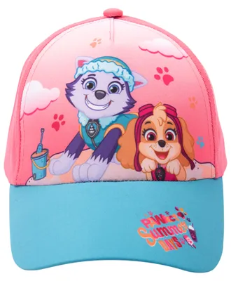 Produktbild von Paw Patrol Kappe für Mädchen - Pawfect Summer Days Kinder Cap Basecap Baseballkappe verstellbar Rosa/Blau