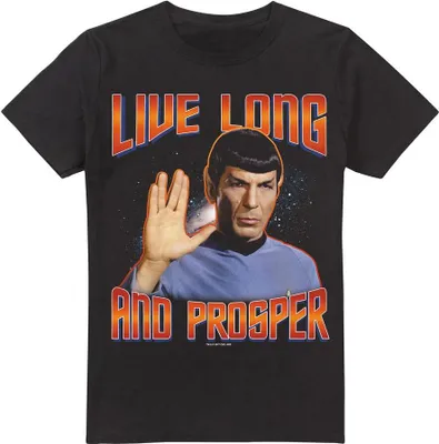 Obrázek produktu pro Star Trek - "Original Live Long and Prosper" Tričko pro muže TV13496 (M) (Černá)