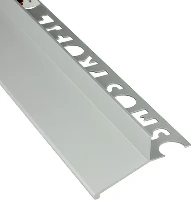 Produktbild von Alu Balkon Terrasse abtropf Profil Fliesenschiene Profil Schiene silber L300cm L-Profil 12mm kurze Blende