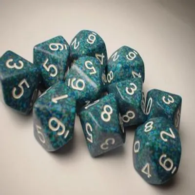Produktbild von Chessex Speckled Polyhedral Ten d10 Set - Sea