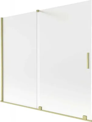 Zdjęcie produktu dla Mexen Velar Parawan wannowy 180x150 cm, złoty, szkło szronione