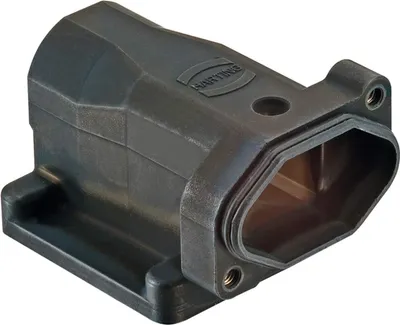 Image de Boîtier rapporté HARTING Han 3HPR coudé, long Verrouillage à vis - 1 pièce