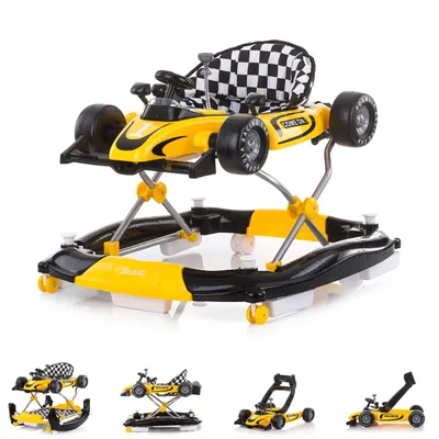 Produktbild von CHIPOLINO Interaktive Lauflernhilfe Car Racer 4in1 Gelb