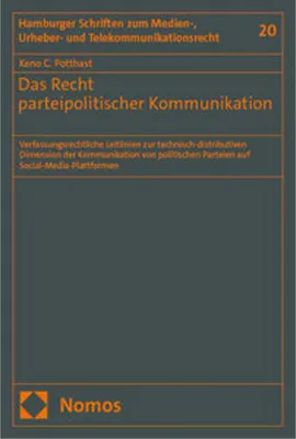 Immagine prodotto di Das Recht parteipolitischer Kommunikation