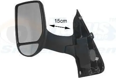 Produktbild von VAN WEZEL 1898811 Außenspiegel Seitenspiegel Links für FORD Transit Mk6 Kasten (V347, V348, FA) Konvex