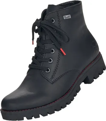 Produktbild von Rieker Schnürstiefel - Tiefschwarz Kunstleder Größe: 43 Normal