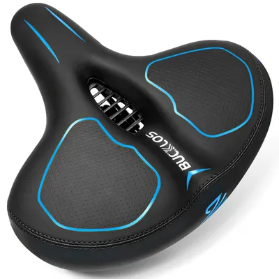 Image de Selle de vélo large, ergonomique, avec rembourrage en mousse, pour vélo de ville