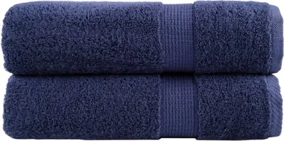 Produktbild von Premium-Badetücher SOLUND 2 Stk. Marineblau 100x150 cm 600 g/m²