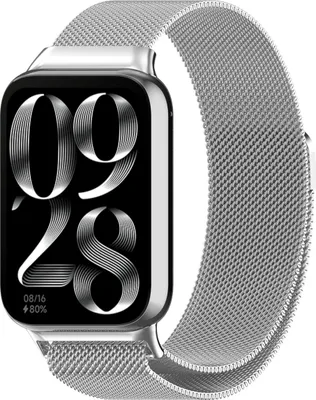Produktbild von BStrap Milanese Armband für Xiaomi Mi Band 8 Pro, silver