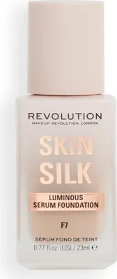 Immagine prodotto di Makeup Revolution Skin Silk Serum Foundation Copertura da leggera a media con acido ialuronico 23ml F7