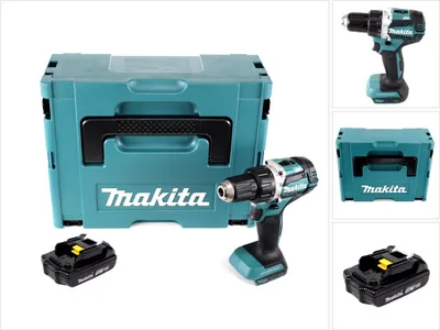Obrázek produktu pro Makita DDF 484 Y1J 18 V akumulátorový vrtací šroubovák Brushless 54 Nm v Makpacu s 1x BL 1815 N 1,5 Ah baterií
