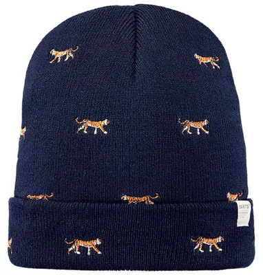 Zdjęcie produktu dla Czapka Barts Vinson Beanie Kids – dziecięca czapka z cienkiej dzianiny w tygrysie wzory, kolor granatowy (Navy), 40925031 – rozmiar 55 / od 8 lat
