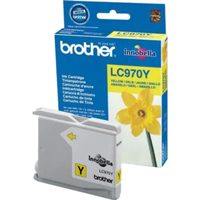 Produktbild von Brother LC970Y Tintenstrahl Tintenpatrone - Gelb - Original - 1er Pack - Tintenstrahl - 1er Pack