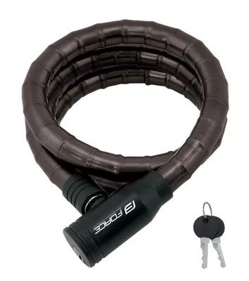 Produktbild von Schloss F geschützt durch Kunststoffhülle ohne Halterung 150cm/18mm schwarz