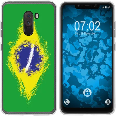 Produktbild von PhoneNatic Case kompatibel mit Xiaomi Pocophone F1 Silikon-Hülle WM Brasilien M3