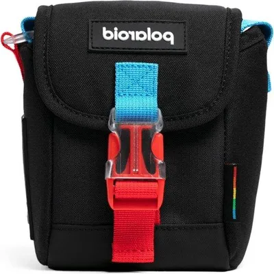 Immagine prodotto di Borsa nera multicolore per fotocamera - Compatibile con la fotocamera istantanea Mini