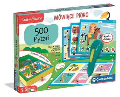 Zdjęcie produktu dla Clementoni Mówiące Pióro – Interaktywna zabawa w naukę dla dzieci z 500 pytaniami!