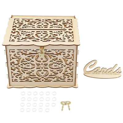 Immagine prodotto di Scatola per biglietti di nozze con chiavi, confezione regalo fai da te per festa di compleanno