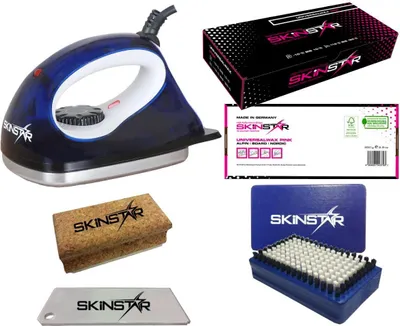 Image de Kit de fartage pour débutants SKINSTAR, fer à farter, brosse et fart – kit 5 pièces