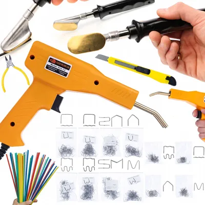 Obrázok produktu pre Rosfix Sada Zváračky Plastov a Zošívačky – 230 V, 50 W, 800 Sponiek, 5 Zváracích Drôtov | Na PP, PE, ABS, PVC Atď.