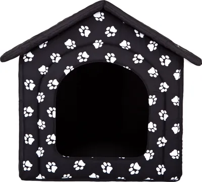 Produktbild von Vankúš pre psov Búda pre psov Pelech pre zvieratá Pelech pre mačky - Štandardný - 52 x 53 x 46 cm [Veľkosť: R3] - Čierny s labkami