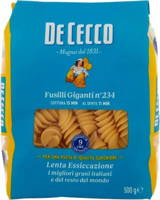 Produktbild von 10x Pasta De Cecco 100% Italienisch Fusilli giganti n. 234 Nudeln 500g + Italian Gourmet Polpa 400g