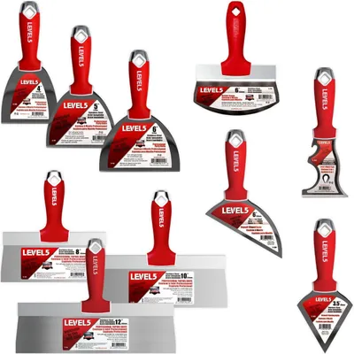 Produktbild von Level5 Set Spachteln Handwerkzeuge Trockenbauarbeiten Finish Glätten 5-623