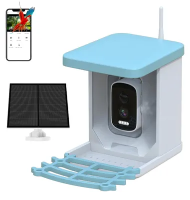 Produktbild von Vogelhaus mit Kamera und AI-Vogelidentifikation