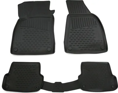 Produktbild von AD Tuning Gummi Fußmatten Set für Audi A4 8E B6 B7, Limo + Avant, Bj. 2000-2007