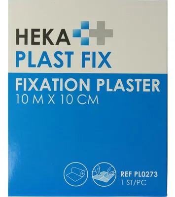 Produktbild von Hekaplast Fix Pflaster 10 m x 10 cm mit Schutzfolie (1 Rolle)